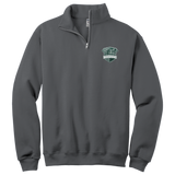 Biggby Barbarians NuBlend 1/4-Zip Cadet Collar Sweatshirt